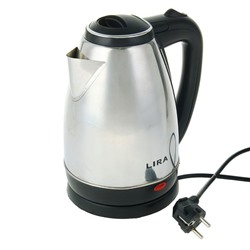 Чайник электрический LIRA LR 0110, 1500 Вт, 1.8 л, серебристый