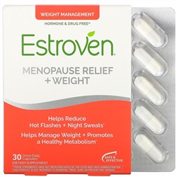Estroven, средство для облегчения менопаузы и контроля веса, 30 капсул для ежедневного приема