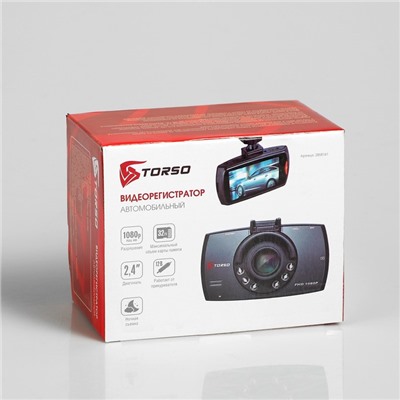 Видеорегистратор TORSO Premium, HD 1920×1080P, TFT 2.4, обзор 100°