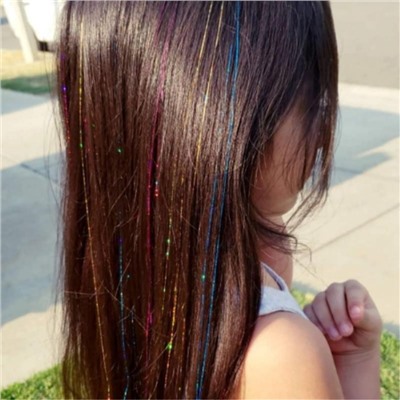 Прядь для волос блестящая цветная "Фея Блум", WINX
