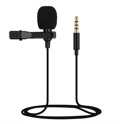 Микрофон петличный KIN KM-002, разьем 3,5мм, 1,8м (Metal)