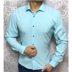 Рубашка мужская однотонная арт. 638656