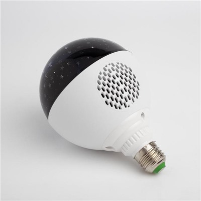 Световой прибор «Праздничная лампа» 11 см, Е27, динамик, пульт ДУ, свечение RGB