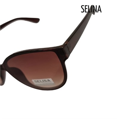 Солнцезащитные женские очки  SELINA коричневые