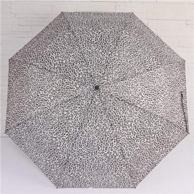 Зонт полуавтоматический «Сафари», 3 сложения, 8 спиц, R = 48 см, цвет МИКС