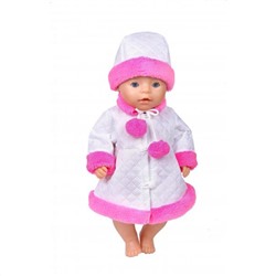 Ариночка  Одежда для кукол КО91 Пальто с мехом