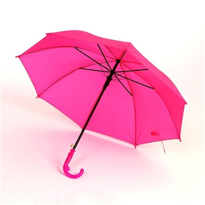 Зонт детский полуавтоматический d=90см, цвет розовый