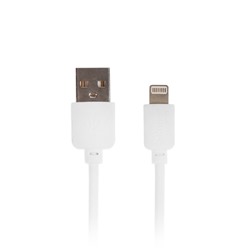 Кабель Krutoff, Lightning - USB, 2 А, 1 м,  белый