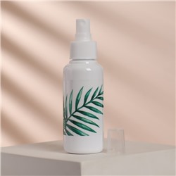 Бутылочка для хранения, с распылителем «Тропики», 100 мл, цвет белый