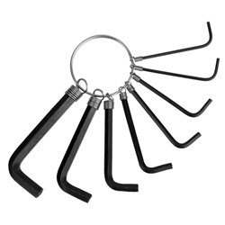 Набор ключей шестигранных на кольце LOM, 1.5 - 6 мм, 8 шт.