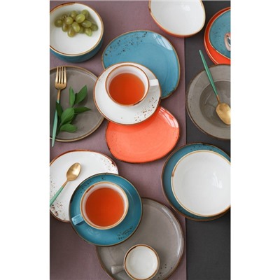 Тарелка для пасты Magistro «Церера», 400 мл, d=19,5 см, цвет оранжевый