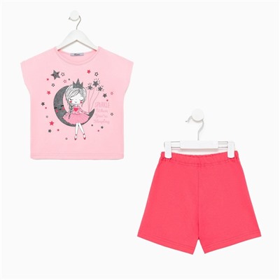 Пижама для девочки, цвет розовый/фуксия, рост 98 см
