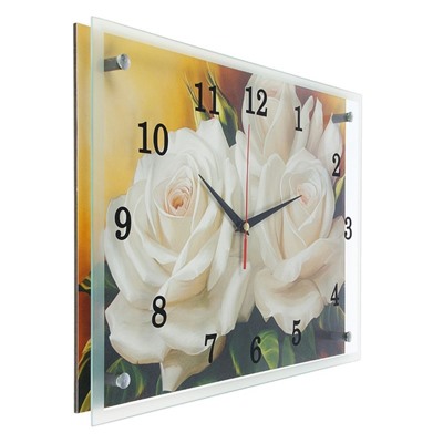 Часы настенные, серия: Цветы, "Цветы", 30х40  см, микс