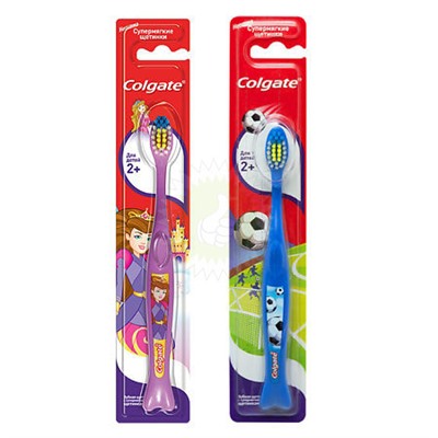 Зубная щетка COLGATE PLUS детская от 2лет*12