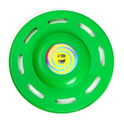 Летающая тарелка «Фигурная» 20 см, цвет зелёный