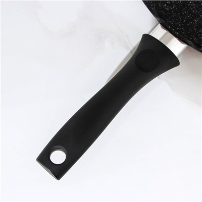 Сковорода-чудушница, d=32 см, пластиковая ручка, антипригарное покрытие, цвет тёмный мрамор