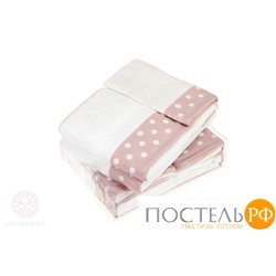 Полотенце "PRETTY DOTS" р-р: 30x50см, цвет: белый/розовый