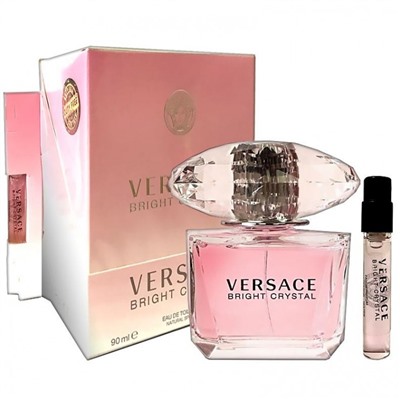 Парфюмерный набор Versace Bright Crystal женский 90 мл + 7 мл (Luxe)
