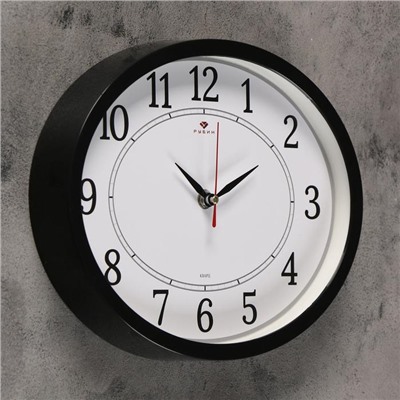 Часы настенные, серия: Классика, 20 х 27 см, черные
