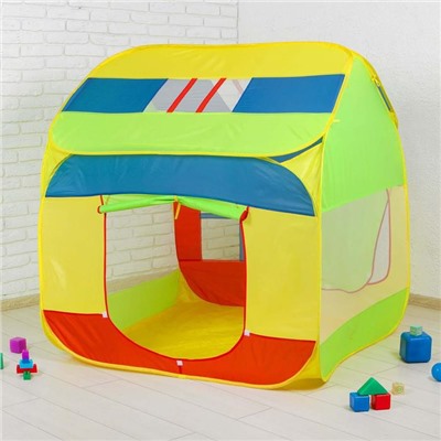 Палатка детская «Домик с окном», зелёный, 120 × 120 × 130 см