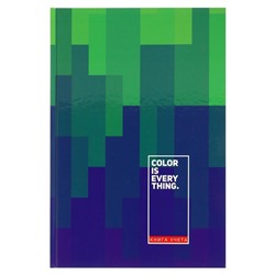 Книга учёта 200 х 298 мм, 160 листов в клетку «Зелёный и фиолетовый», твёрдая обложка, глянцевая ламинация, блок офсет