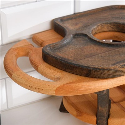 Винный столик деревянный "Premium 2" сандал/эбеновое дерево 45х25х20 см
