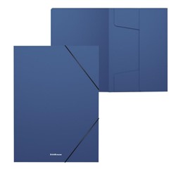 Папка на резинке A4 ErichKrause "Matt Classic", 30 мм, 600 мкм, синяя