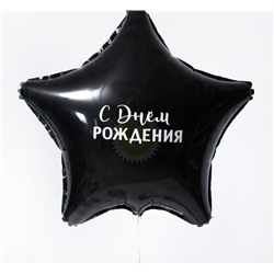 Наклейка на полимерные шары "С Днем Рождения" 185*140мм