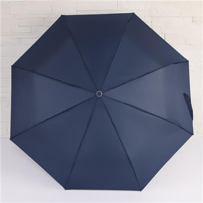 Зонт полуавтоматический «Light», 3 сложения, 8 спиц, R = 49 см, цвет МИКС