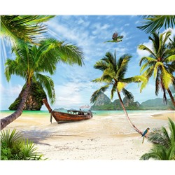 3D Фотообои «Карибский берег»