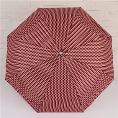 Зонт автоматический «Wilma», ветроустойчивый, 3 сложения, 8 спиц, R = 47 см, цвет МИКС