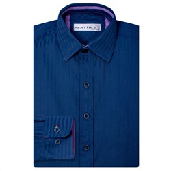 Рубашка Platin темно-синего цвета длинный рукав для мальчика
