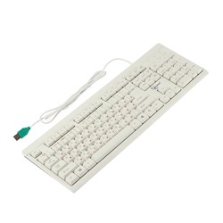 Клавиатура Gembird KB-8300U-R, проводная, мембранная, 107 клавиш, USB, бежевый