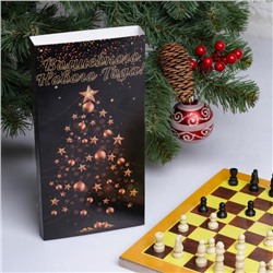 Шахматы "С Новым годом", дерево,  24х24 см