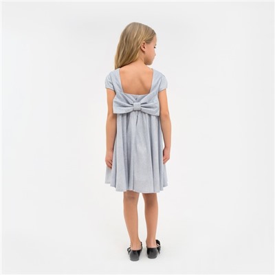 Платье нарядное детское KAFTAN, р. 28 (86-92 см), серебристый