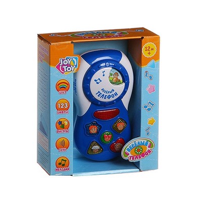 Развивающая муз. игрушка Веселый Телефон Joy Toy, 16*13*5см, BOX, арт.7287