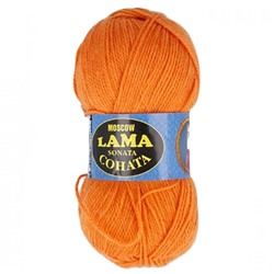 Лама. Соната, пряжа для ручного вязания (068, апельсин) 688086 МТ