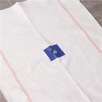 Тряпка для мытья пола с вырезом под швабру Доляна, 50×70 см, цвет МИКС