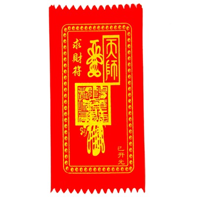 BUD002-06 Буддийский амулет - свиток Заговор на деньги 10х20см, ткань