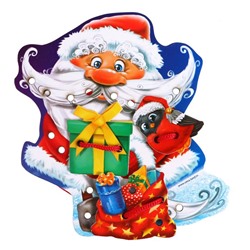 Шнуровка фигурная «Дедушка Мороз с подарками», 4 элемента