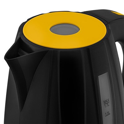 Чайник электрический Vitek VT-1168BK, пластик, 1.7 л, 2200 Вт, черно/желтый