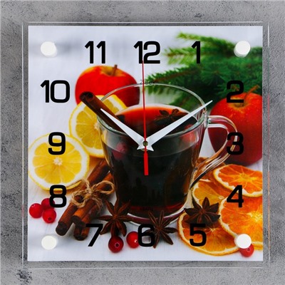 Часы настенные, серия: Кухня, "Глинтвейн", 25х25 см микс