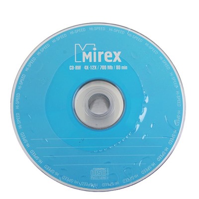 Диск CD-RW Mirex, 4-12x, 700 Мб, Спайка, 50 шт