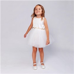 Платье для девочки MINAKU: Party dress цвет белый, рост 110