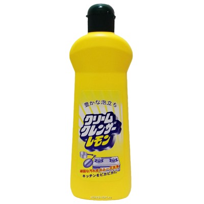 Чистящее средство с полирующими частицами и ароматом лимона Cream Cleanser Nihon, Япония, 400 г