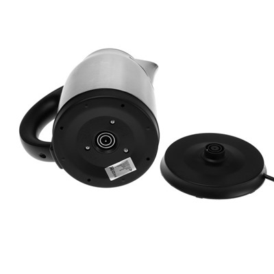 Чайник электрический Luazon LSK-1803, металл, 1.8 л, 1800 Вт, серебристо-чёрный