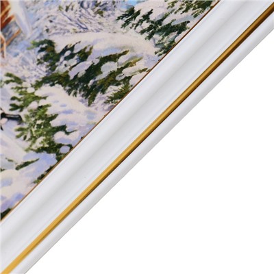 Картина "Зимний домик" 20х30(23,5х33,5) см