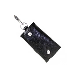 Ключница-кошелёк Texture из эко-кожи черного цвета.