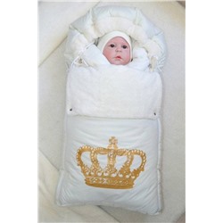 Зимний комплект для новорожденного: конверт, одеяло, бант, кофточка, ползунки и шапочка (рост 68 см.) арт. 697289