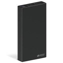 Мобильный аккумулятор Hiper RP15000 Li-Ion 15000mAh 2.1A+1A 2xUSB черный